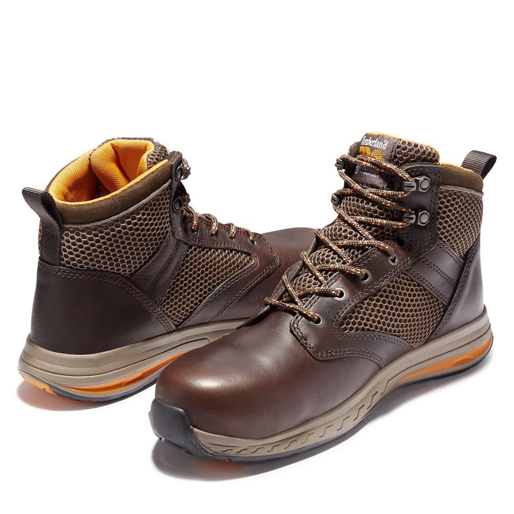 Bocanci Pro Timberland Barbati Maro Inchis - Drivetrain Comp Toe Mid - Romania - PAUSQZ670